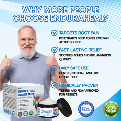 EnduraHeal Creme de magnésio para alívio da dor (trata artrite, neuropatia, reumatismo, lesões desportivas e muito mais)