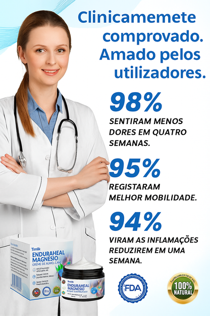 EnduraHeal Creme de magnésio para alívio da dor (trata artrite, neuropatia, reumatismo, lesões desportivas e muito mais)
